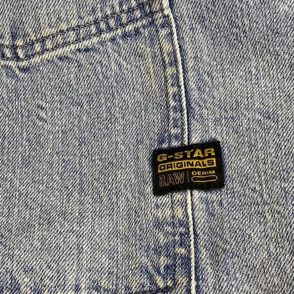 G-Star Raw Men’s Vintage Bornite Overshirt Size M Blue Boxy Fit Denim Button-Up - Picture 5 of 13